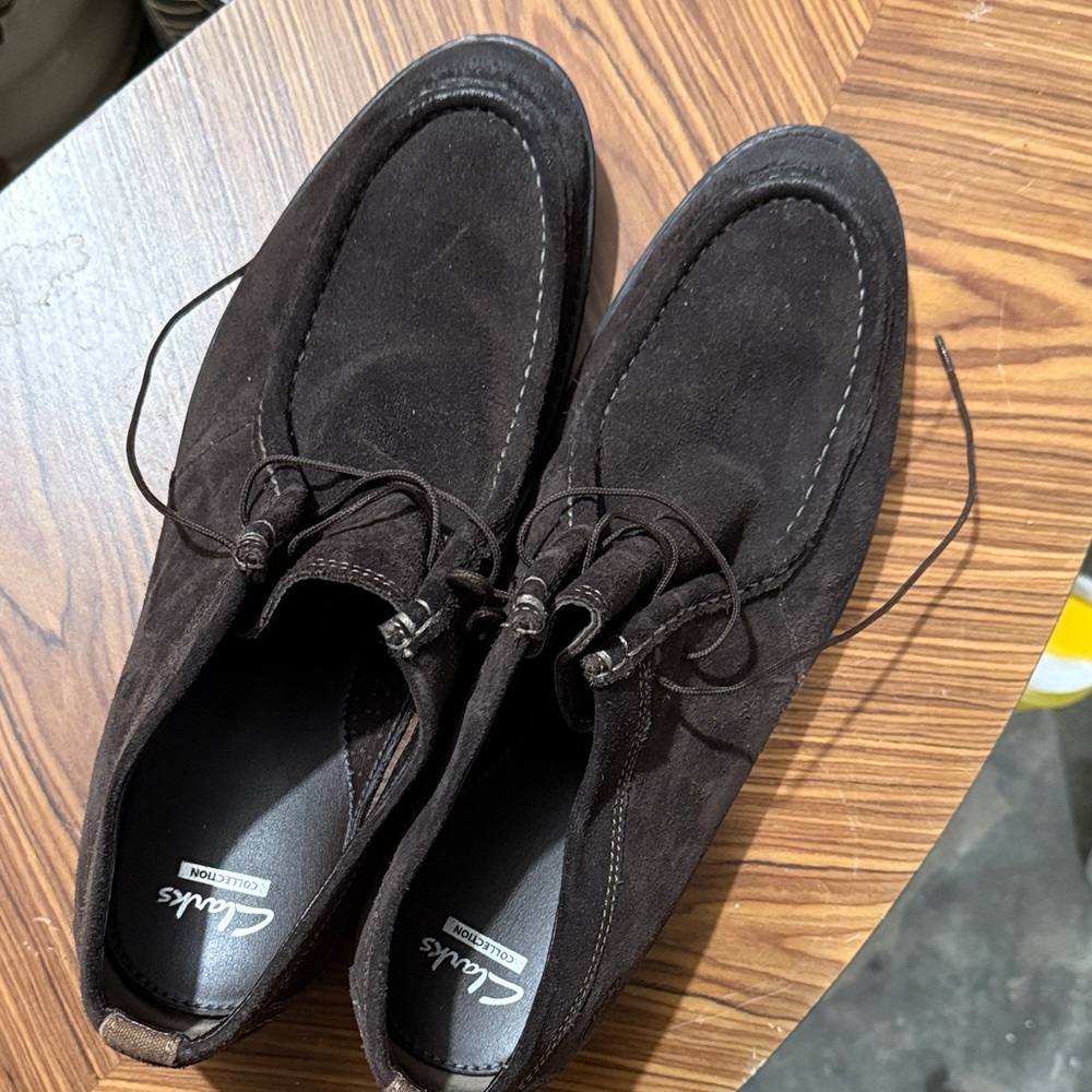 Clarks Men's Dark Brown Suede Loafers